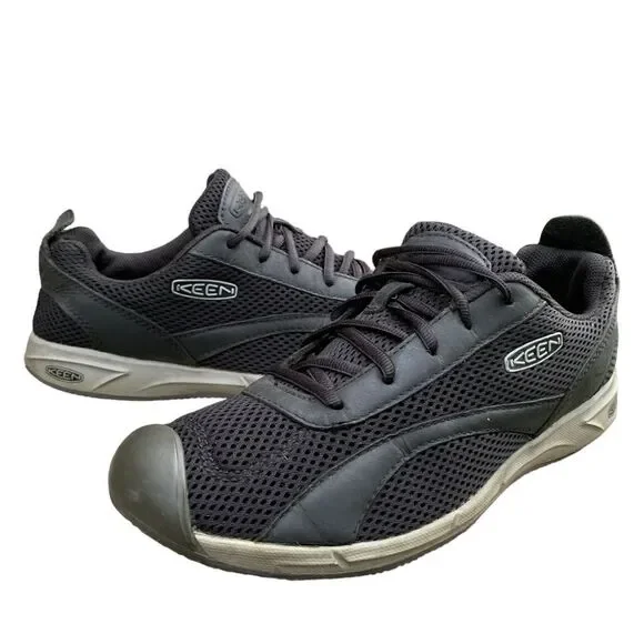 Keen Auckland Lace Black Athletic Walking Shoes Sneakers Women’s size 10 - Picture 3 of 15